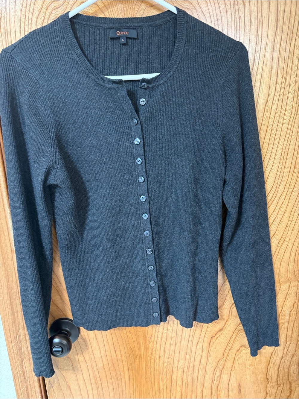 Quince Cotton Cashmere Fitted Ribbed
Cardigan - Picture 3 of 5